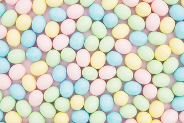 Old fashion pale multi colored Easter egg background