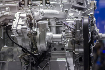 The car engine, engine compartment, Car Engine background, A fragment of the engine,