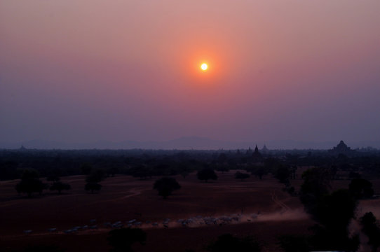 In the sunset