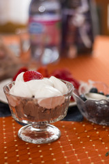 Strawberry with whipped cream