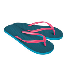 A pair of beach Flip-flops. Vector illustration