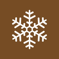 Snowflake icon. New Year decoration. All to celebrate the New Year and Christmas.