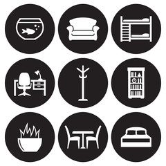 Furniture icons set