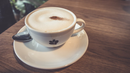 Hot Cappuccino Coffee