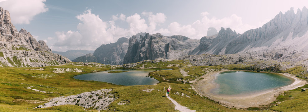 B&ouml;denseen an der Drei-Zinnen-H&uuml;tte in den Dolomiten, Italien