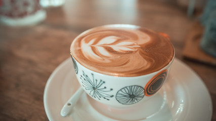 Hot Latte Coffee Drink
