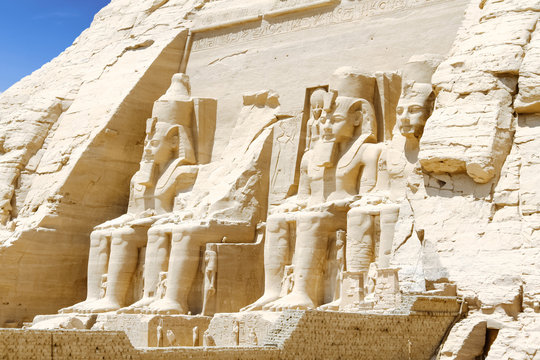Colossus of The Great Temple of Ramesses II, Abu Simbel, Egypt
