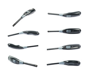 Utility long-neck lighter isolated