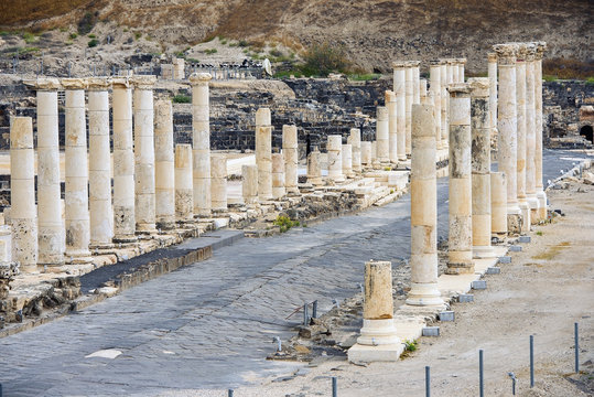 archaeological site, Beit Shean, Israel