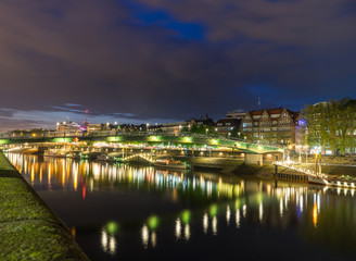 Fototapeta premium Cityscape of Bremen in a summer night