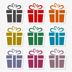 Gift box icon - Illustration