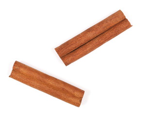 cinnamon sticks spice isolated on white 
