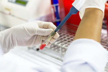 Scientists are doing laboratory experiments.