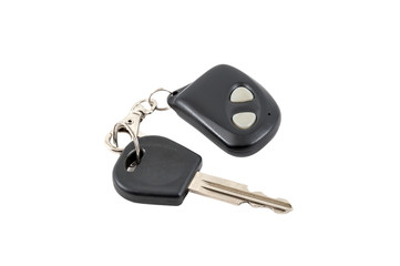 Car keys isolated on white background.