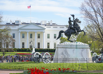 The White House - home and office of the President of the United States - WASHINGTON DC - COLUMBIA - APRIL 7, 2017