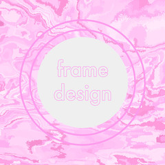 Vintage grunge pink frame design, modern stylized background.