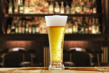 beer in bar 