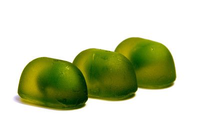 candy lollipops isolated on white background