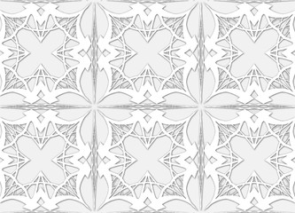 Grey Vintage pattern backgrounds for design.
