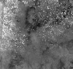 Very hight resolution. Geometric graffiti abstract background. Wallpaper with airbrush effect. Black acrylic paint stroke texture on white paper. Scattered mud art. Macro image. Hand made grunge.