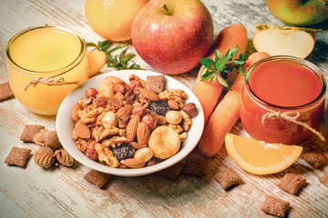 Healthy drinks and healthy food - proper diet for your healthy living