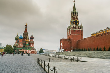 St. Basil's Cathedral and Red square in Moscow