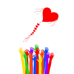 Launch into the sky kite.