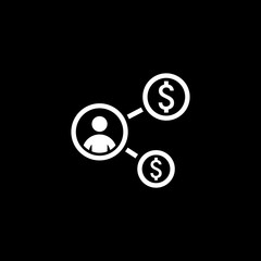 Return on Investment Icon. Business Concept. Flat Design.