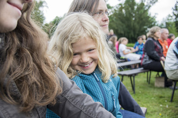 Freilichtveranstaltung, Familie