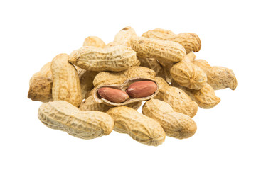 Peanut isolated on white background