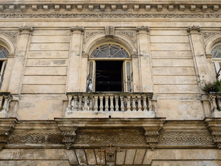 Old Havana downtown architectural detail, window - Havana, Cuba