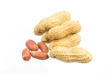 Peanut isolated on white background