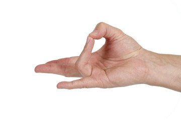 Male human hand gestures, yoga mudras.