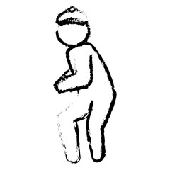 human figure silhouette icon vector illustration design