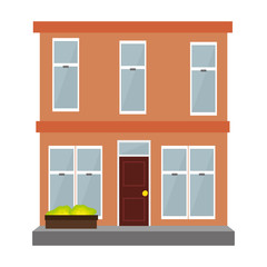 building exterior isolated icon vector illustration design