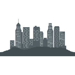 Naklejka premium cityscape buildings isolated icon vector illustration design