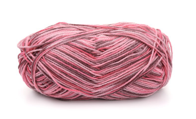 Skein of multicolor acrylic  knitting yarn