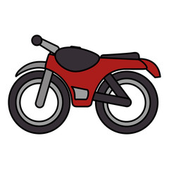 motorcycle vehicle isolated icon vector illustration design