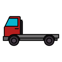 truck vehicle isolated icon vector illustration design
