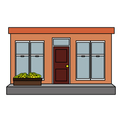 exterior house isolated icon vector illustration design