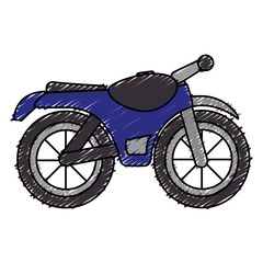 motorcycle vehicle isolated icon vector illustration design
