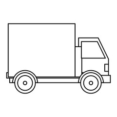 truck vehicle isolated icon vector illustration design