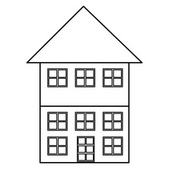 building exterior isolated icon vector illustration design