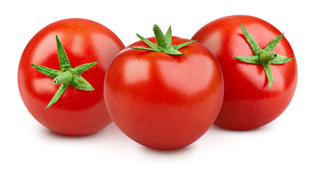 tomatoes isolated on white