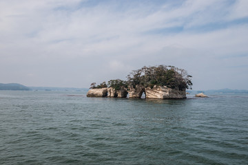 Famous Japanese islet at Matsushima