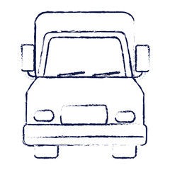 truck vehicle isolated icon vector illustration design