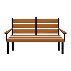 chair park isolated icon vector illustration design