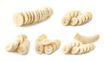 Sweet bananas isolated on a white background