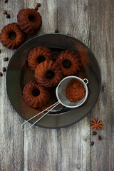 Coffee cake with chocolate