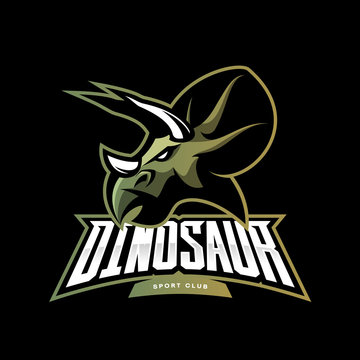 Furious dinosaur sport club vector logo concept isolated on black background. Modern team badge mascot design.
Premium quality wild reptile t-shirt tee print illustration. Savage monster icon.